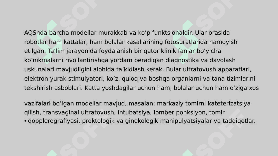 Simulyatsiya usullari va Simulyatsiya tibbiyotini ishlab chiqish . 6