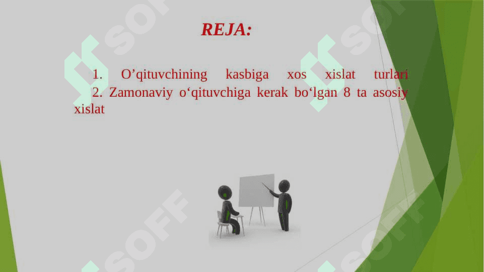 O’QITUVCHINING KASBIGA XOS XISLATLARI 2