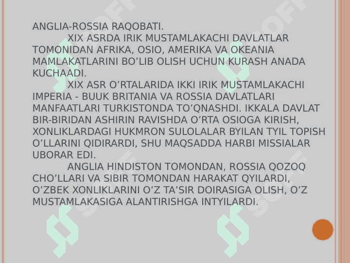 Rossiya imperiyasining Turkistonni bosib olishi, uning istibdodiga qarshi milliy ozodlik kurashi. Jadidchilik 4