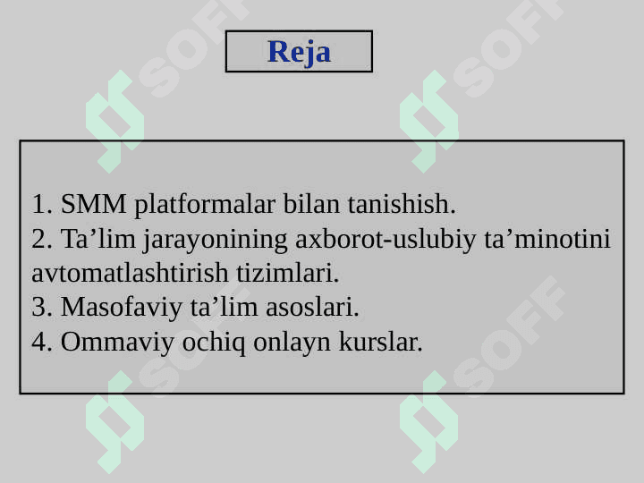 SMM platformalar bilan tanishish. Youtube, google platformalari. 2