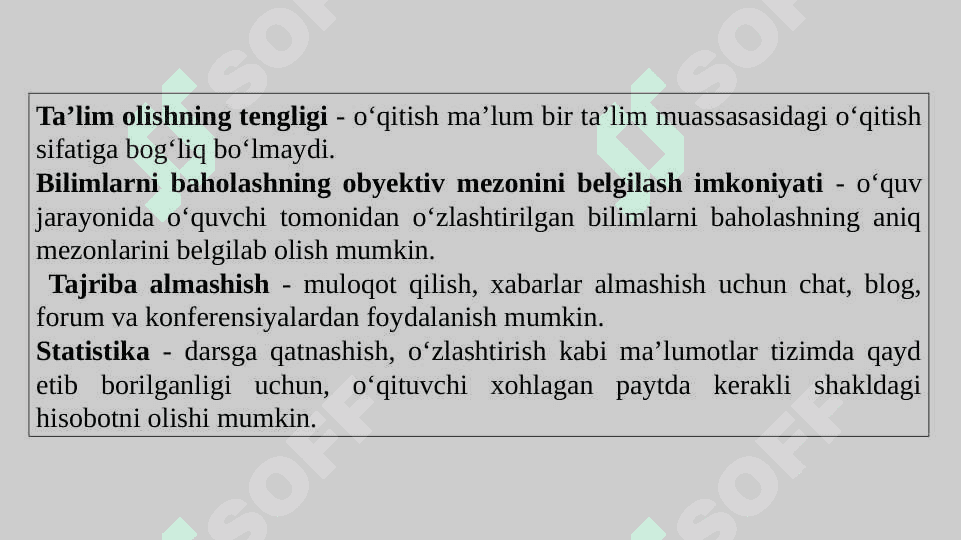 Masofaviy ta’lim texnologiyalari.   LMS. LMS platformalari turlari va vazifalari. Moodle platformasi. Google Clasroom platformasi. 8