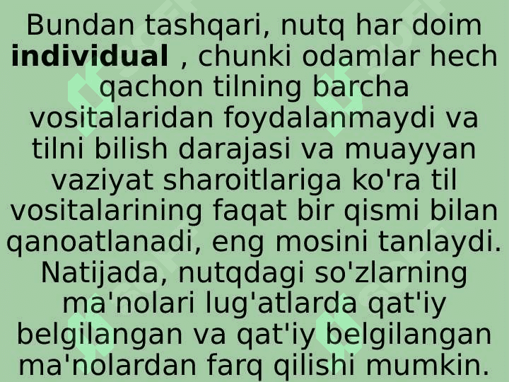 Nutqning kommunikativ sifatlari bòyicha mashqlar bajarish va tahlil qilish 5
