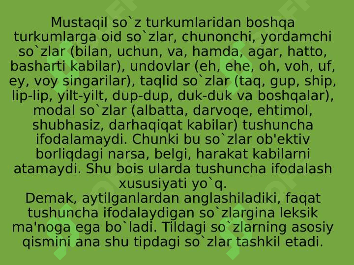 Leksemaning semantik tarkibi 3