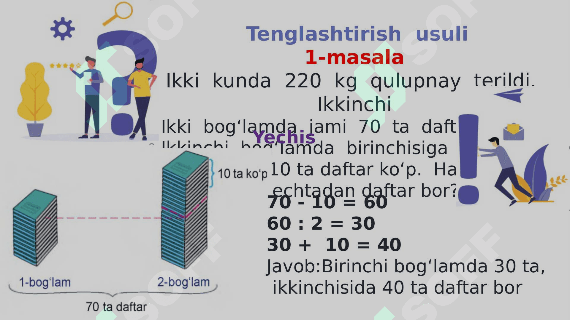 MURAKKABROQ MASALALARNI YECHISH biologiya 6