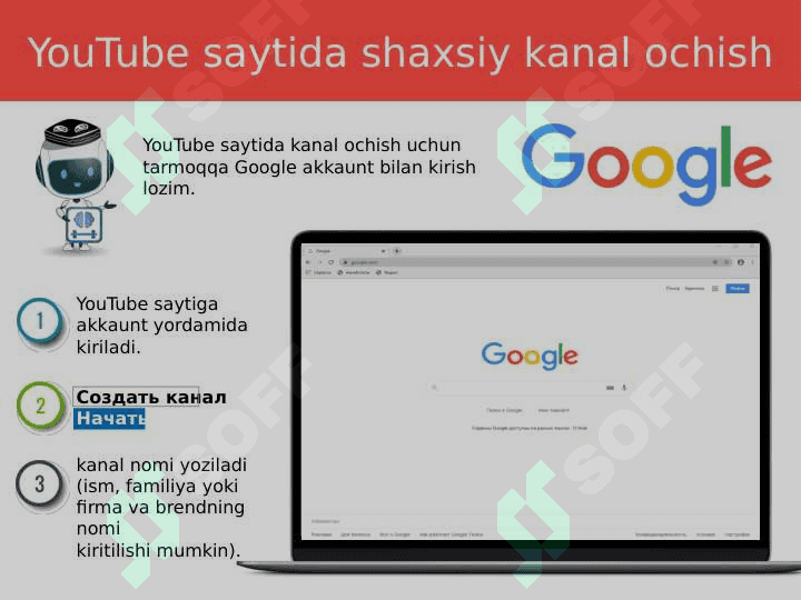 You Tube - SAYTIDA KANAL OCHISH 3