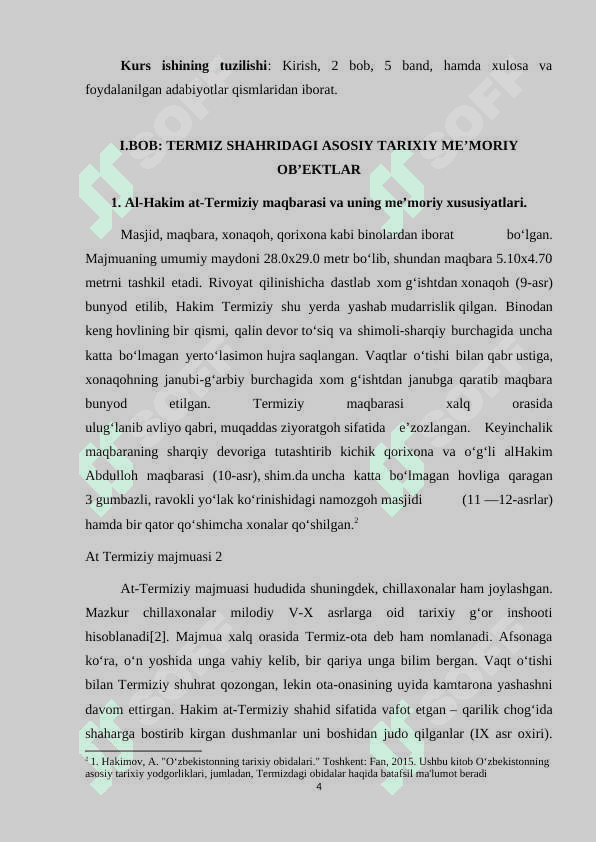 TERMIZ SHAHRIDAGI TARIXIY MEʼMORIY OBʼEKTLARI 4