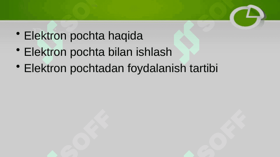 Elektron pochta orqali turli axborotlarni joʼnatish va qabul qilib olish 2