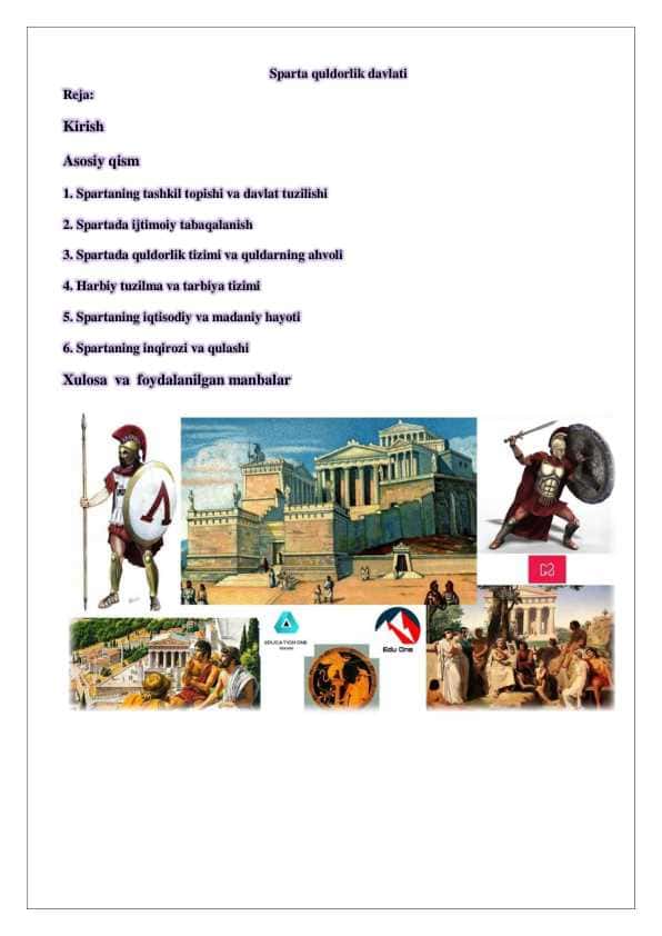 Sparta quldorlik davlati