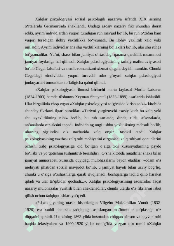 Sotsial psixologik g'oyalar shakllanishi tarixi 4