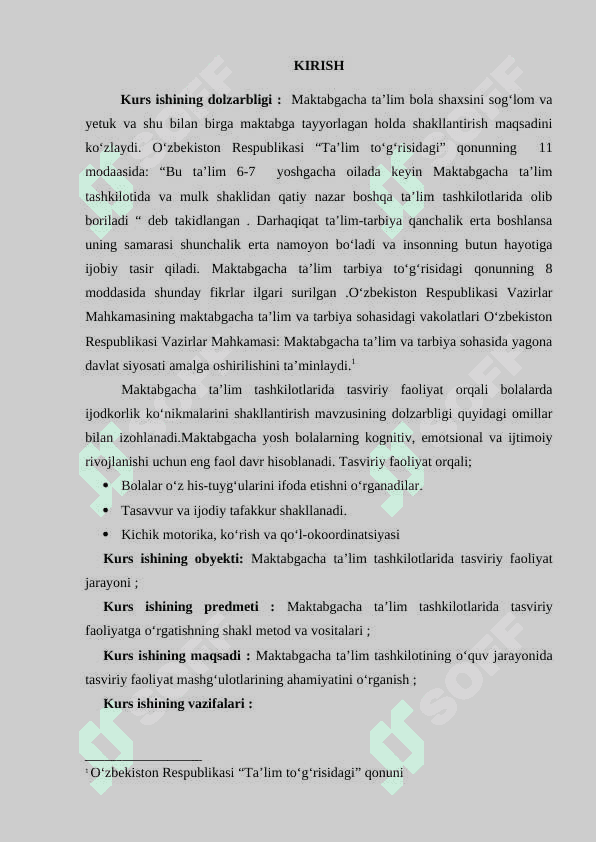 MAKTABGACHA TA’LIM TASHKILOTIDA TASVIRIY FAOLIYAT MASHG‘ULOTLARIDA BOLALARNI IJODKORLIKKA O‘RGATISH 3