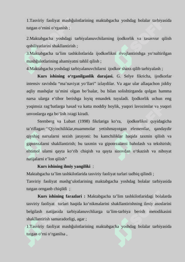 MAKTABGACHA TA’LIM TASHKILOTIDA TASVIRIY FAOLIYAT MASHG‘ULOTLARIDA BOLALARNI IJODKORLIKKA O‘RGATISH 4