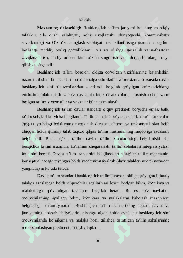 Boshlangʻich 4-sinf matematika darslarida vaqt oʻlchov birliklari va vaqt oʻlchov birliklariga doir masalalar yechishga oʻrgatish metodikasi 3