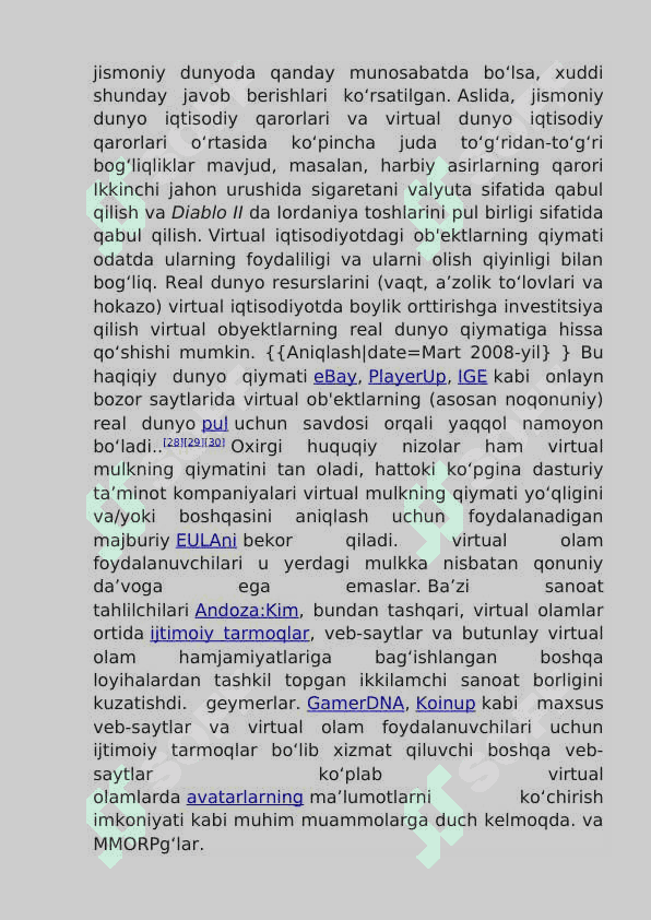 Virtual tutqunlik-Manqurtlik alomati 8