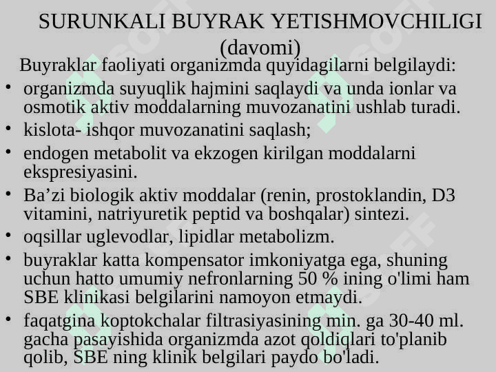 TUG’MA VA ORTTIRILGAN BUYRAKLAR YETISHMOVCHILIGI 4