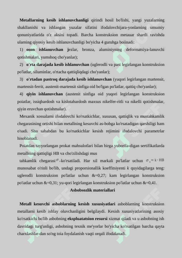 Metallarni kesib ishlash va parmalash usullari 3