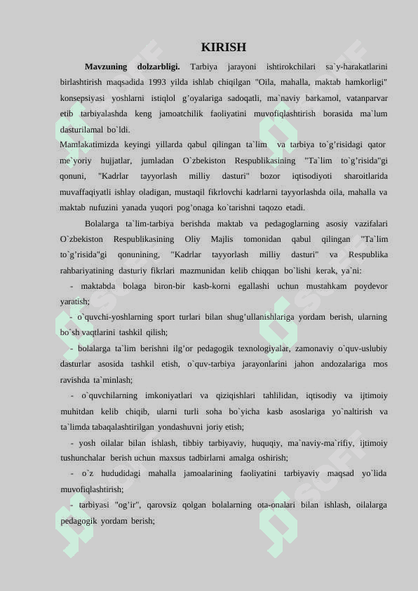 SHAXSNING OILA MUHITI VA JAMIYATDA SHAKLLANISHI 3
