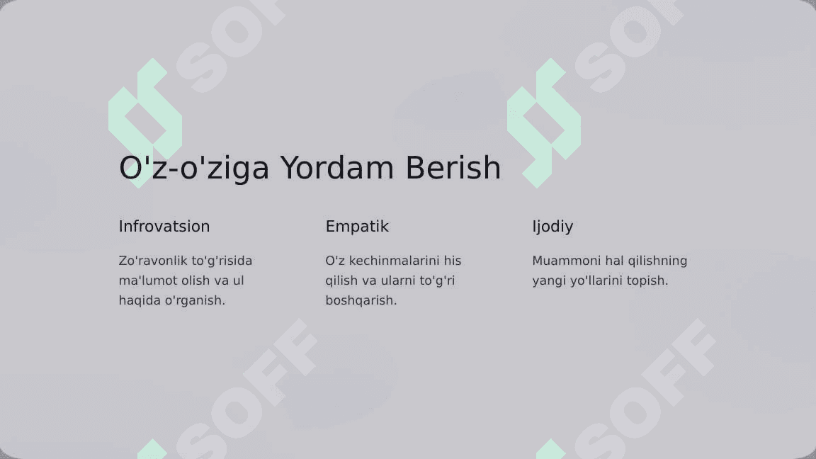 Zo'ravonlikdan Qutulish 3