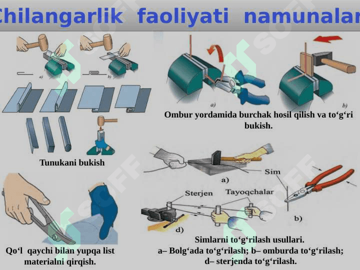 Chilangarlik ishlari haqida malumot 6