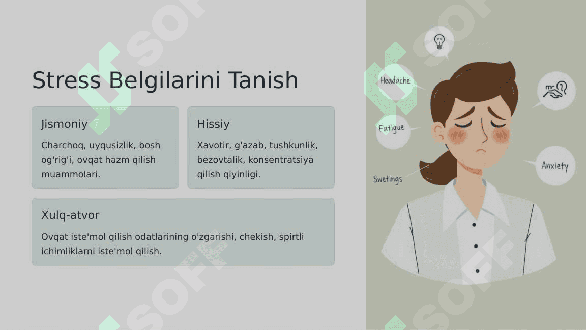 Stress boshqaruvi va professional kuchlanishni yengish 4