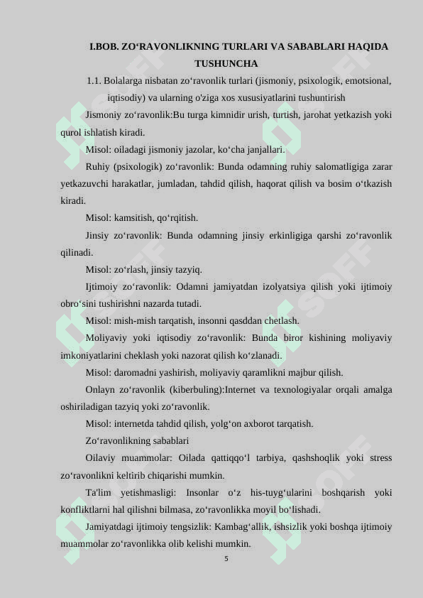 Bolalarga nisbatan zoʻravonlikni oldini olish chora tadbirlari 5