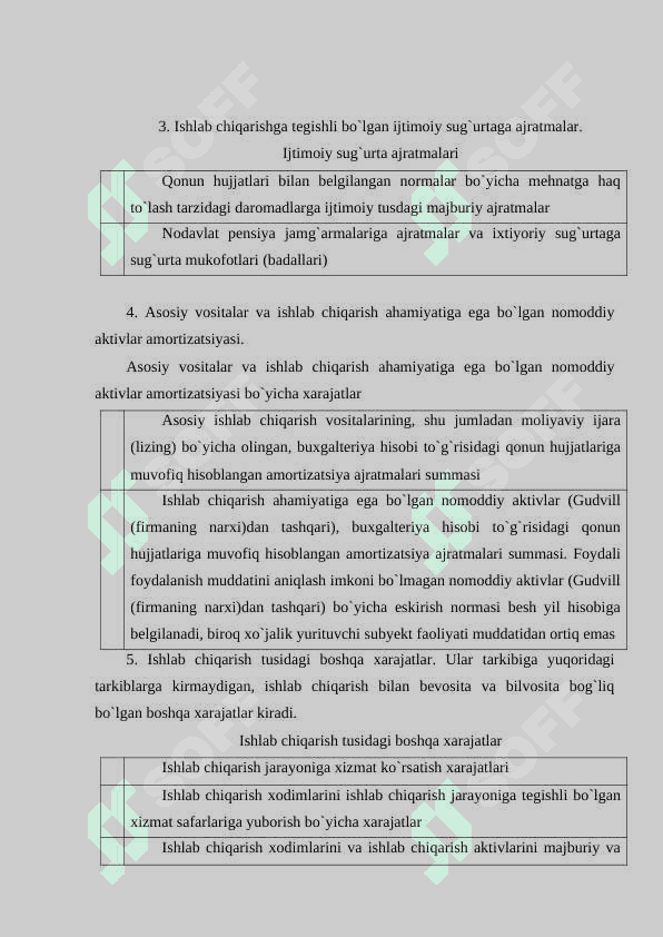 ISHLAB CHIQARISH VA DAVR HARAJATLARI TAHLILI. 8