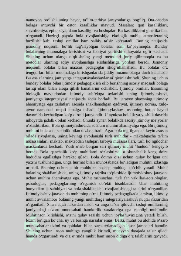 Ijtimoy muhit bolani tarbiyalashning omili sifatida 2