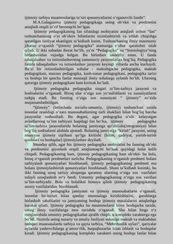 Bolaning rivojlanishida tarbiya sotsium sifatida 2