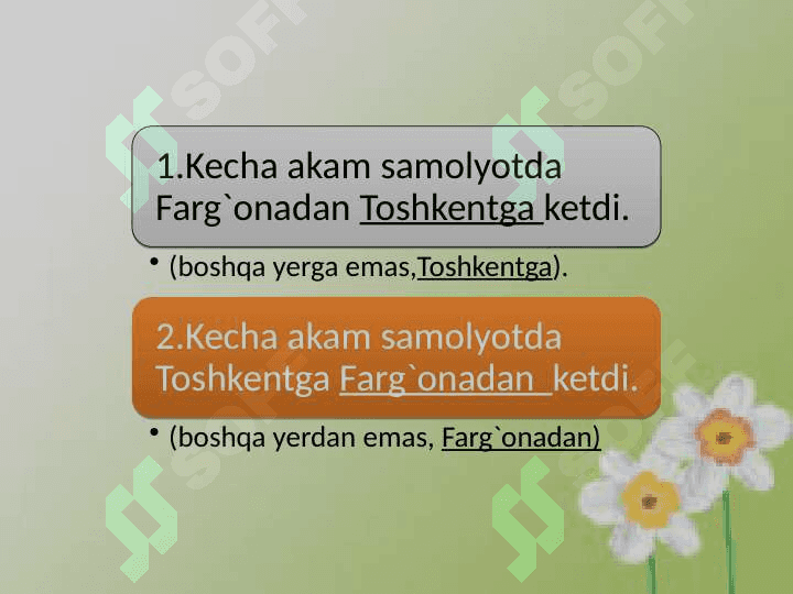 Gap bo`laklari tartibi ( Dars ishlanma 8-sinf) 8