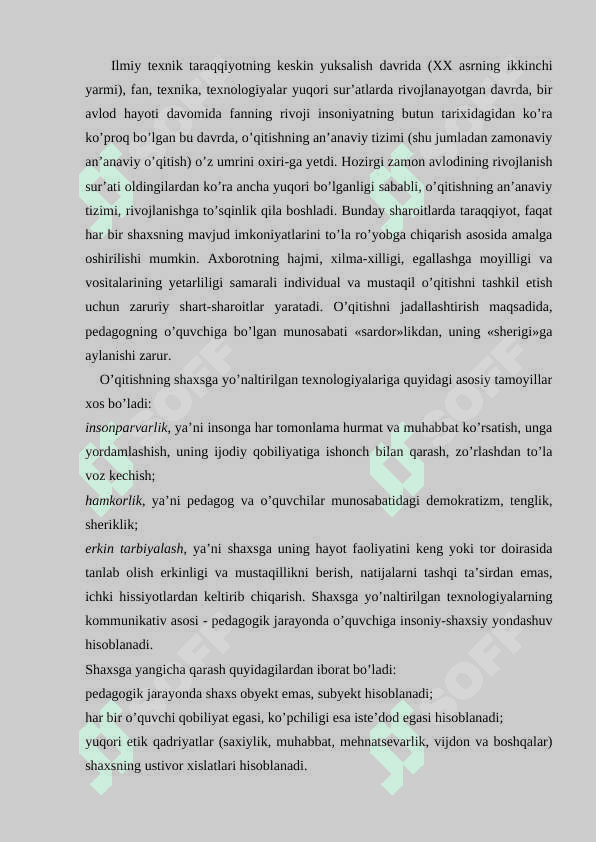 Zamonaviy o’qitishning pedagogik va psixologik texnologiyalari 4