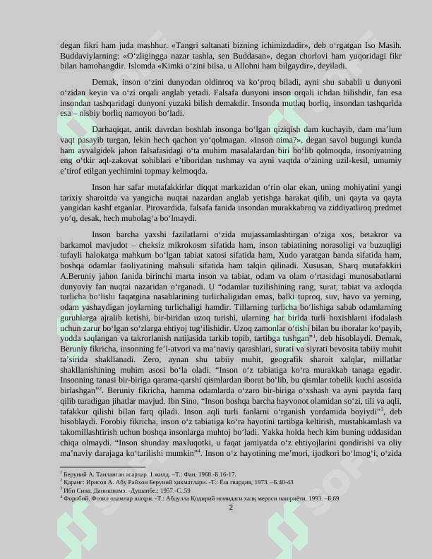 FALSAFIY ANTROPOLOGIYA (INSON HAQIDAGI TA’LIMOT 2