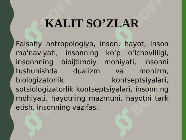 Inson falsafasi (Falsafiy antropologiya 3