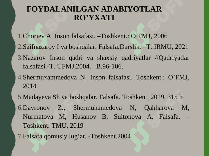 Inson falsafasi (Falsafiy antropologiya 4