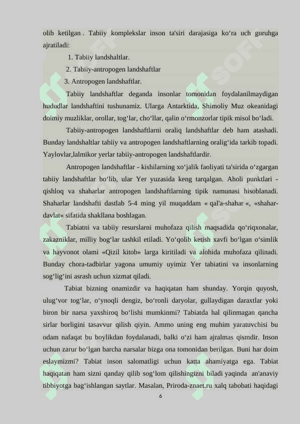 Inson faoliyatining hayvonot dunyosiga ta'siri 6