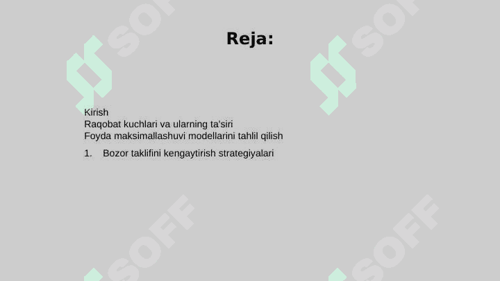 Raqobatlashuvchi firmaning foydasi va daromadlari 2