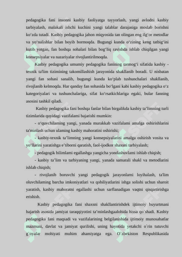 UZLUKSIZ TA’LIMDA KASBIY PEDAGOGIK FANINING ILMIY-TADQIQOT METODLARI, VOSITALARI 2
