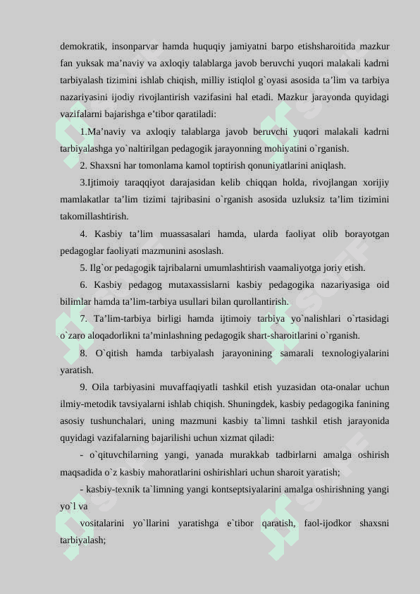 UZLUKSIZ TA’LIMDA KASBIY PEDAGOGIK FANINING ILMIY-TADQIQOT METODLARI, VOSITALARI 3