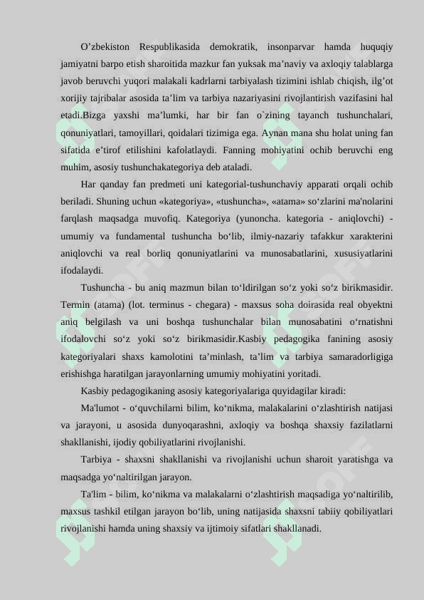 UZLUKSIZ TA’LIMDA KASBIY PEDAGOGIK FANINING ILMIY-TADQIQOT METODLARI, VOSITALARI 5