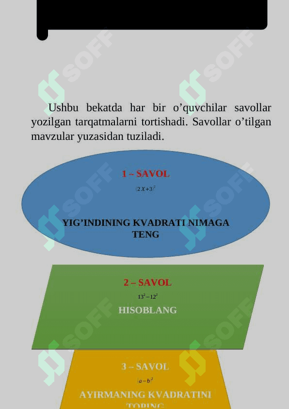 “QISQA KO’PAYTIRISH FORMULALARINING TATBIQI” 5