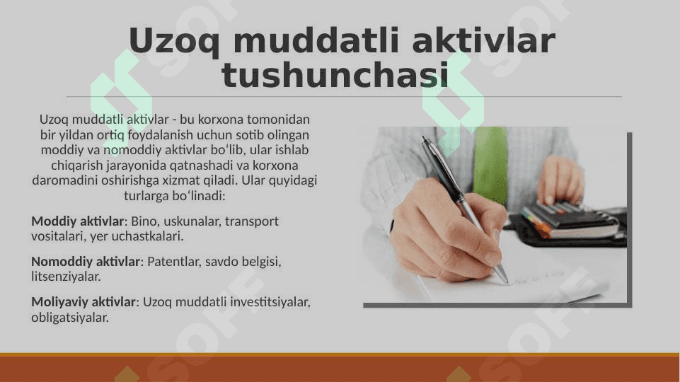 Sanoat korxonalarning uzoq muddatli aktivlari va amortizatsiya siyosati 3