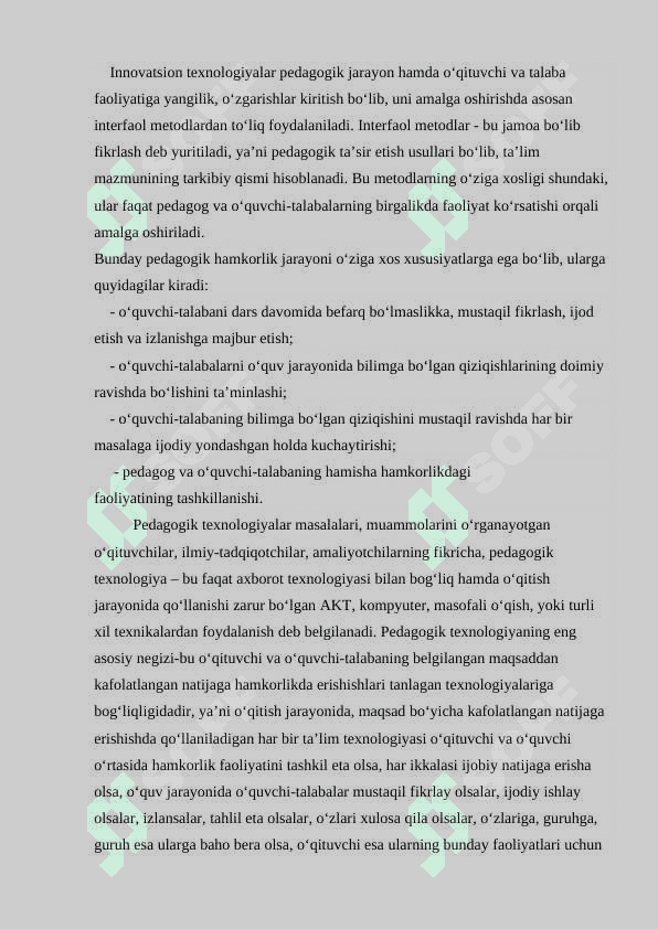 Ta’limning innovasion shakllari interfaol ta’lim 2