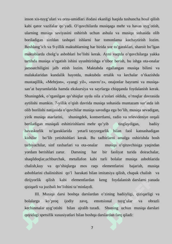 Maktabda musiqa darsining  roli 7