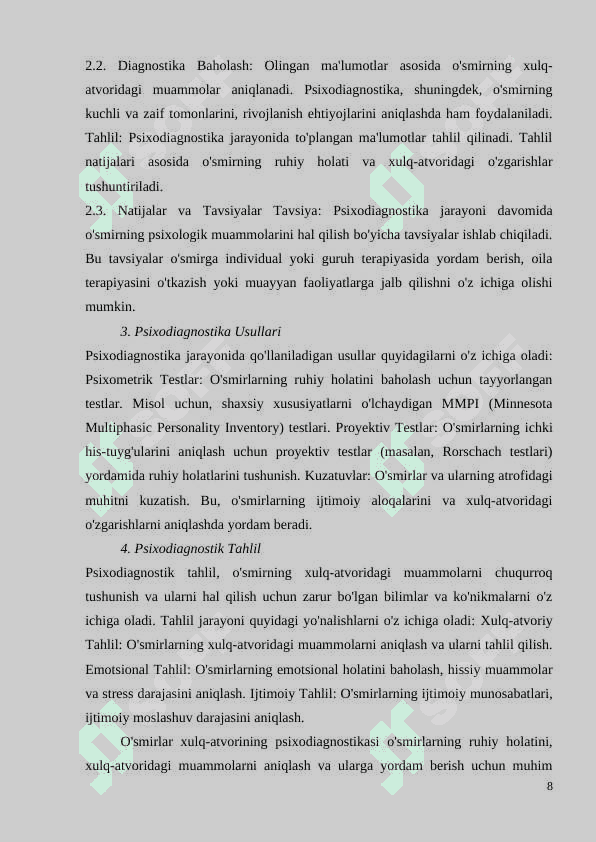 O’smirlik davrida depressiv xolatlar psixokorreksiyasi 8