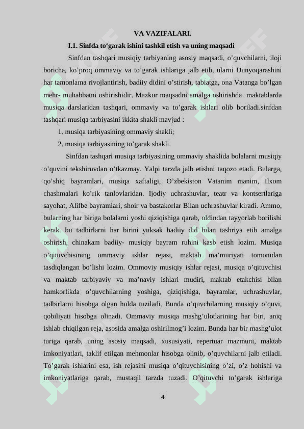 Sinfdan tashqari musiqa tadbirlarining maqsad va vazifalari 4