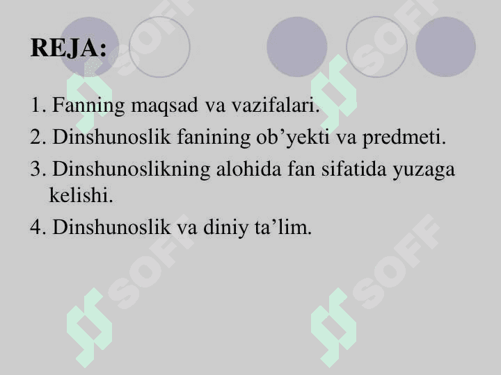 Dinshunoslik fanidan. Din ijtimoiy madaniyat hodisa sifatidagi ahamiyati 2