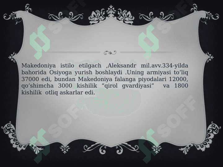 Makedoniyalik Aleksandrning O’rta Osiyoga bosqini 4