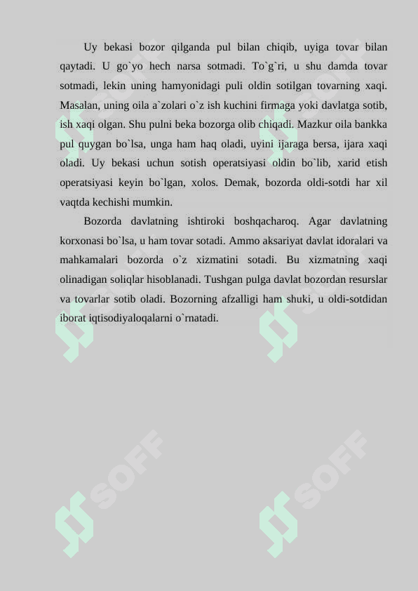 Bozor va bozor turlari. 4