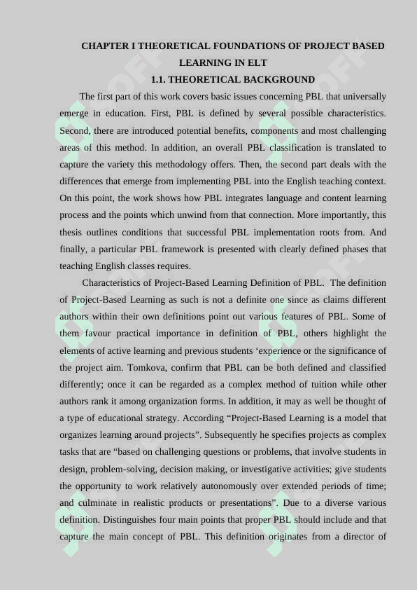 Project Based learning in English Language Teaching 4