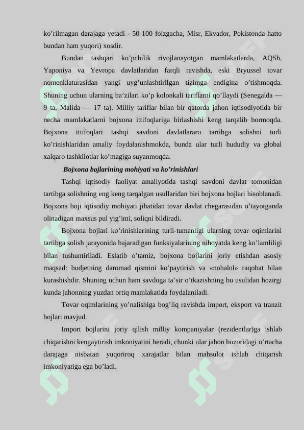 Bozorni davlat tomonidan tartibga solishni, maksimal va minimal narxlar. 7