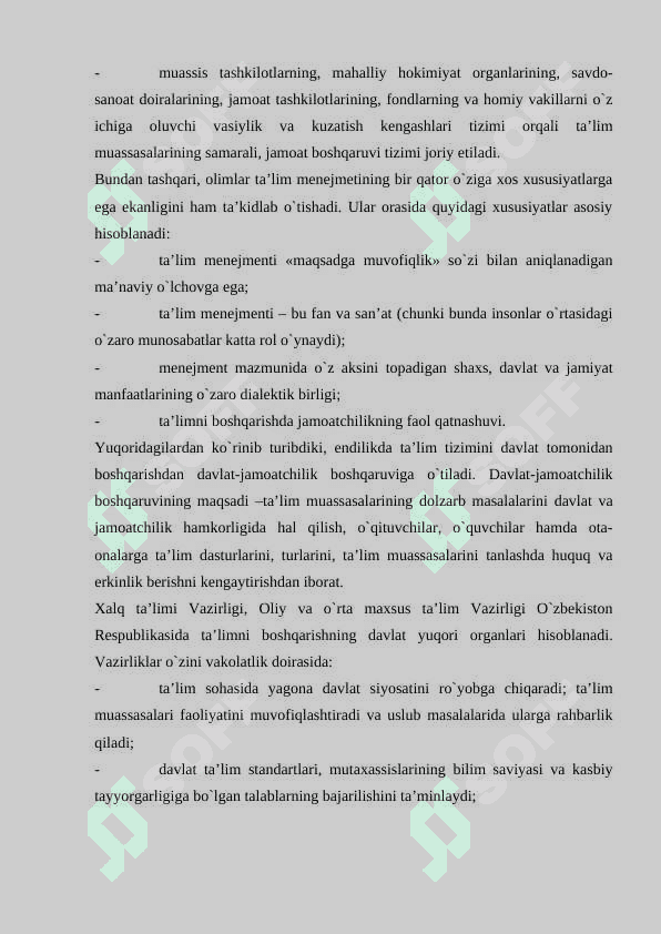 Ta’lim muasasasasi menejmenti 4