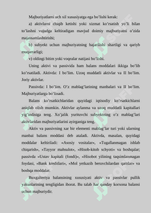 Buxgalteriya balansi uni xisobini tashkil etish. 6